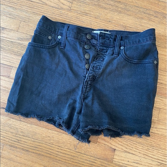 Madewell Pants - Black Madewell Cutoffs Shorts - Size 27